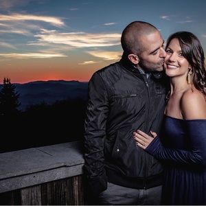 Off-the-shoulder navy blue maxi dress